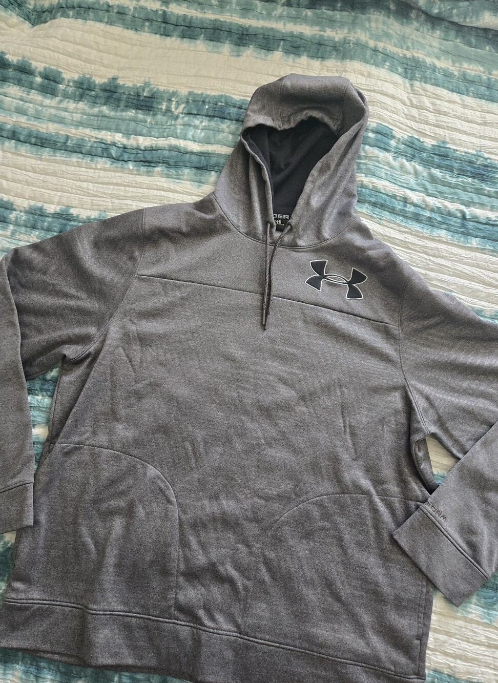 Under Armour Gray Pullover Hoodie with Logo